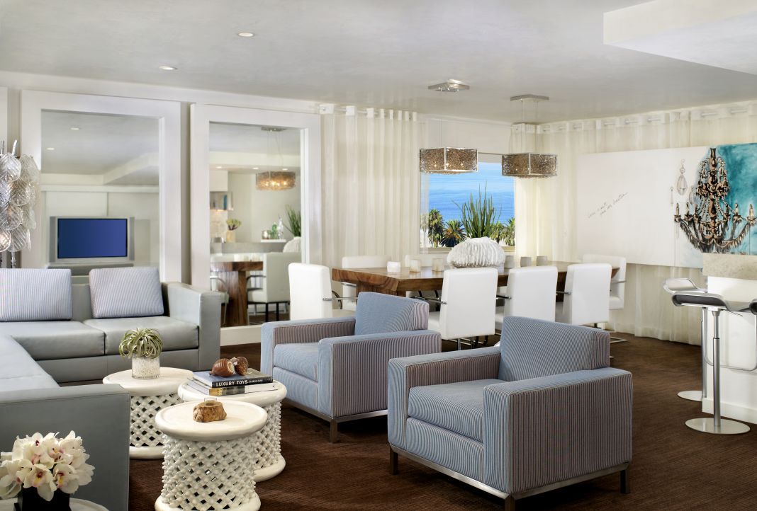 Presidential Living Room at The Huntley Hotel in Santa Monica